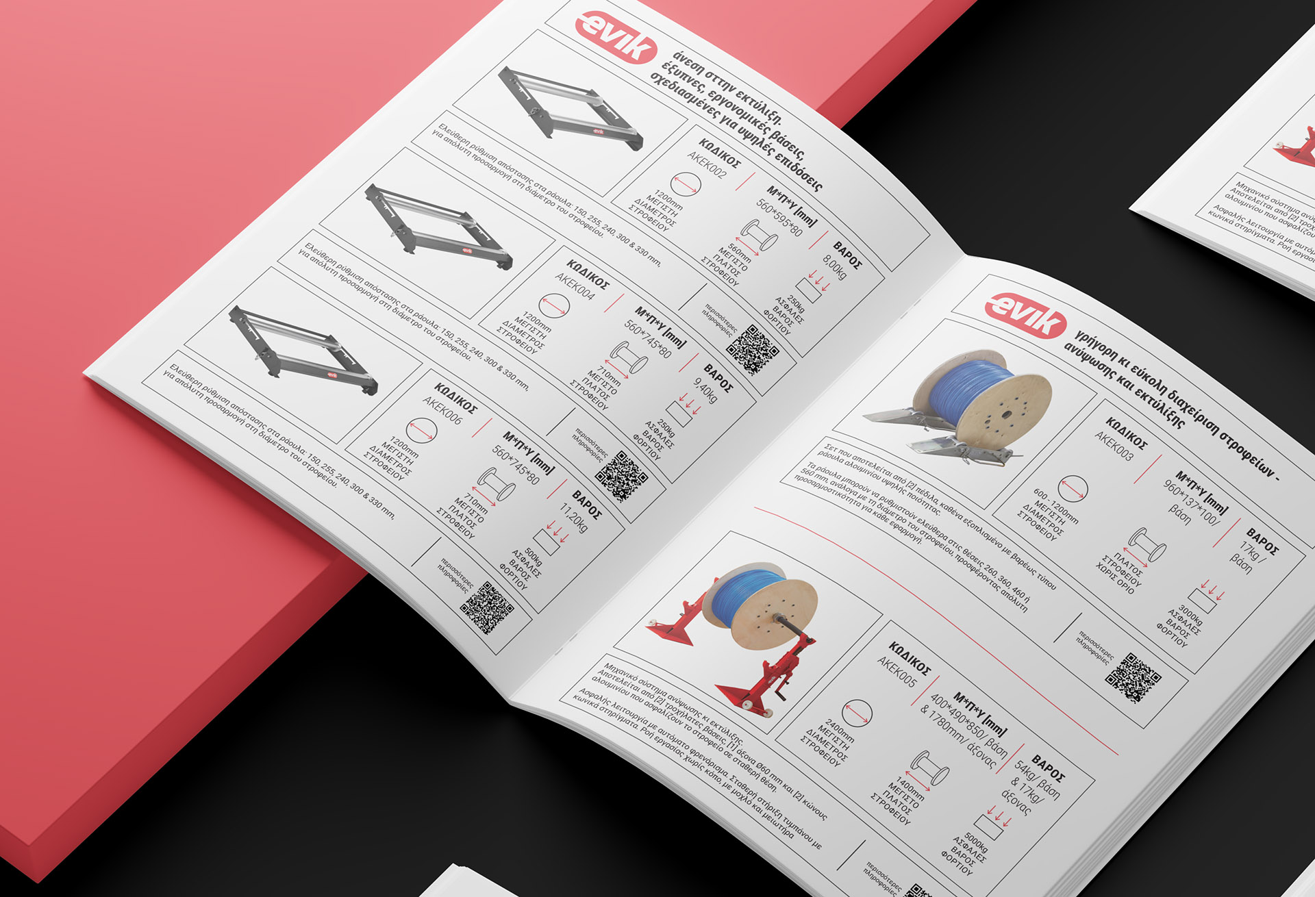 pages of the brochure