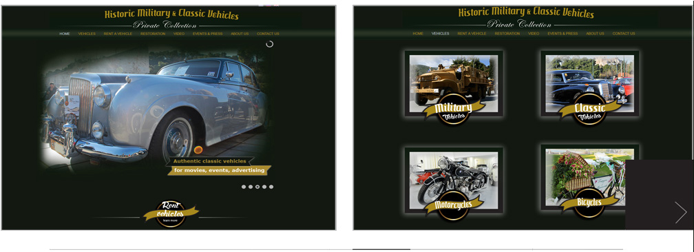 Δημιουργία ιστοσελίδας για οχήματα