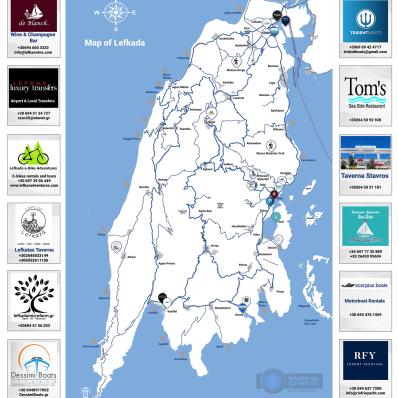 Σχεδιασμός διαφημιστικού χάρτη για Λευκάδα