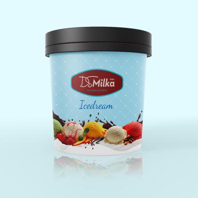 Σχεδιασμός ετικέτας συσκευασίας για παγωτά